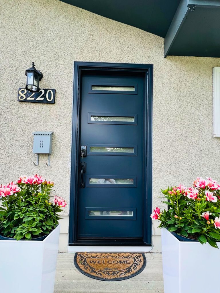 Entry-door-single-black