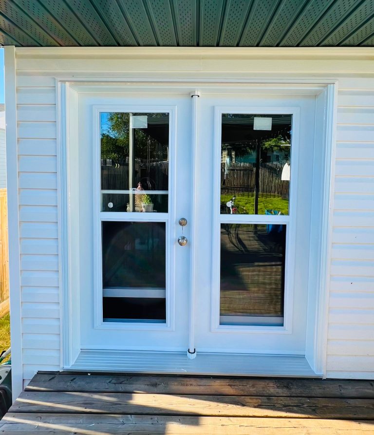 White-patio-door-open-window